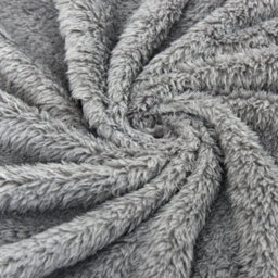Ehc Teddy Fleece Super Soft Warm Fluffy Throw Thermal Sofa Blanket 130 X 170Cm - Grey - thumbnail 5