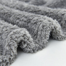 Ehc Teddy Fleece Super Soft Warm Fluffy Throw Thermal Sofa Blanket 130 X 170Cm - Grey - thumbnail 4