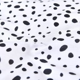 Gr8 Home Sleepdown Polka Dots Black White Mono Reversible Duvet Set Quilt Cover Bedding Super King - thumbnail 3