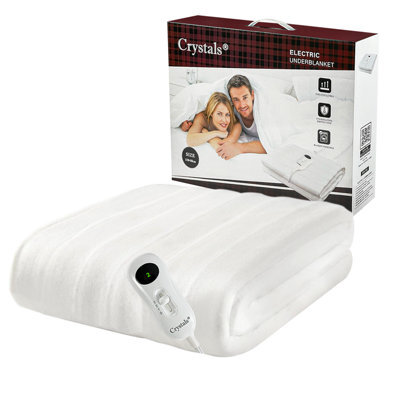 Crystals Electric Heated Under Blanket Fast Heatup, Comfortable & Washable For Cozy Warmth - image 1