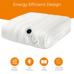 Crystals Electric Heated Under Blanket Fast Heatup, Comfortable & Washable For Cozy Warmth - thumbnail 5