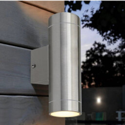 2 Pack Stainless Steel Outdoor Wall Lights Ip65 Up Down Gu10 - thumbnail 6