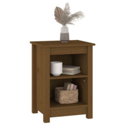 Berkfield Bedside Cabinets 2 Pcs Honey Brown 40X35X55 Cm Solid Wood Pine - thumbnail 6