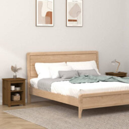 Berkfield Bedside Cabinets 2 Pcs Honey Brown 40X35X55 Cm Solid Wood Pine - thumbnail 7