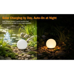 Gwsolar 50Cm Extra-Large Solar Powered Garden Lights Remote Control Color Changing Warm White Ip65 Weatherproof Solar Lights - thumbnail 9