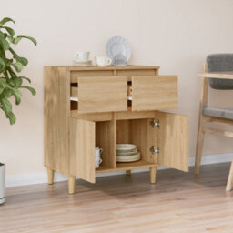 Berkfield Elegant Sideboard Sonoma Oak 60X35X70 Cm Engineered Wood - thumbnail 3