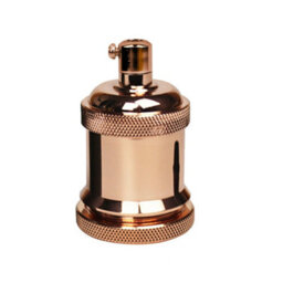 Vintage Industrial E27 Lamp Holder Retro Metal Edison Bulb Socket Ip20, Hard Wired For Diy Pendant Wall Lights - thumbnail 1