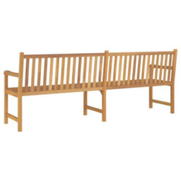 Berkfield Garden Bench 228 Cm Solid Teak Wood - thumbnail 4