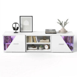 Led Tv Stand Cabinet Unit Modern Matt Gloss Door - thumbnail 6