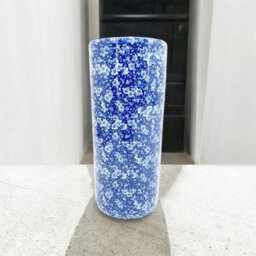 Minster Peasely Round Umbrella Stand - Vase - L20 X W20 X H46 Cm - Blue/white - thumbnail 3
