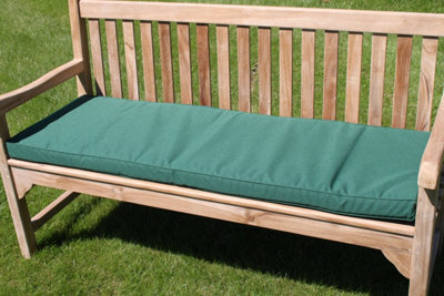 Garden Market Place Garden Furniture Cushion- Cushion For 3 Seater Garden Bench Green - image 1