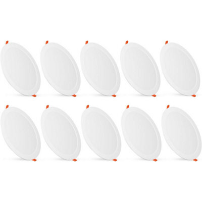 Paul Russells 18W Led Bathroom Ceiling Spotlights, 3 Cct 1800Lm, Non-Dimmable, 10 Pack - image 1
