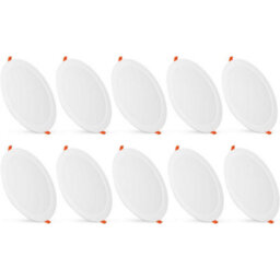 Paul Russells 18W Led Bathroom Ceiling Spotlights, 3 Cct 1800Lm, Non-Dimmable, 10 Pack - thumbnail 1