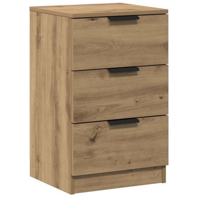Berkfield Classic Bedside Cabinet Artisan Oak 40X36X65 Cm Engineered Wood - image 1