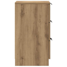 Berkfield Classic Bedside Cabinet Artisan Oak 40X36X65 Cm Engineered Wood - thumbnail 6