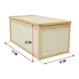 Valdern Wooden Toy Box Storage Chest For Kids - thumbnail 2