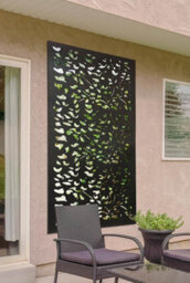 Mirroroutlet Amarelle Extra Large Metal Leaf Decorative Garden Mirror 180 X 90Cm - thumbnail 1