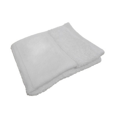Towel City Printable Border Organic Guest Towel White (One Size)