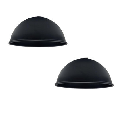2Pack Black Lamp Shade For Ceiling Light Modern Pendant Light, 21Cm Light Shade For Kitchen, Living Room ,easy Fit Home Décor - image 1