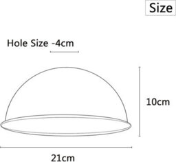 2Pack Black Lamp Shade For Ceiling Light Modern Pendant Light, 21Cm Light Shade For Kitchen, Living Room ,easy Fit Home Décor - thumbnail 4