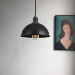 2Pack Black Lamp Shade For Ceiling Light Modern Pendant Light, 21Cm Light Shade For Kitchen, Living Room ,easy Fit Home Décor - thumbnail 3