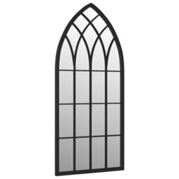 Berkfield Mirror Black 70X30 Cm Iron For Indoor Use - thumbnail 3