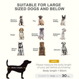 Pawhut Large Pet Cot Portable Dog Cat Sleep Bed Elevated Camping Outdoor Brown - thumbnail 8
