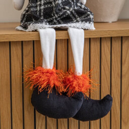 Samuel Alexander 55Cm Mrs Bones Seated Halloween Decoration With Dangly Legs - thumbnail 5