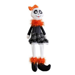 Samuel Alexander 55Cm Mrs Bones Seated Halloween Decoration With Dangly Legs - thumbnail 8