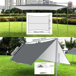 Outdoor Shade Sail Patio Suncreen Awning Garden Sun Canopy 98% Uv Block New - thumbnail 2