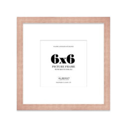 "6X6"" Bronze Picture Frame - 6X6"" Square Frame With 4X4"" Mount For 6X6""/4X4"" Pictures Art Deco Style Room Decor, 1 Pack"