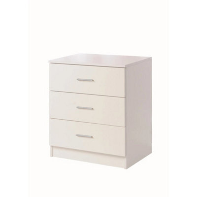 3 Drawer Chest Of Drawers In White - image 1