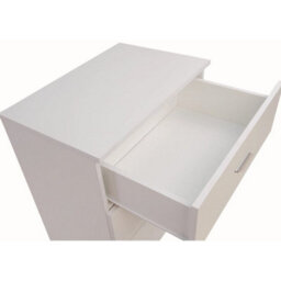 3 Drawer Chest Of Drawers In White - thumbnail 3