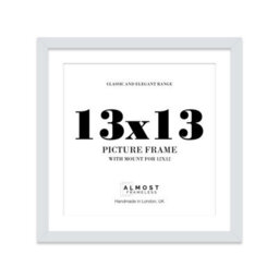 "13X13"" Light Grey Picture Frame - 13X13"" Square Frame With 12X12"" Mount For 13X13""/12X12"" Pictures Moderrn Style Thin Edge, 1 Pack" - thumbnail 1