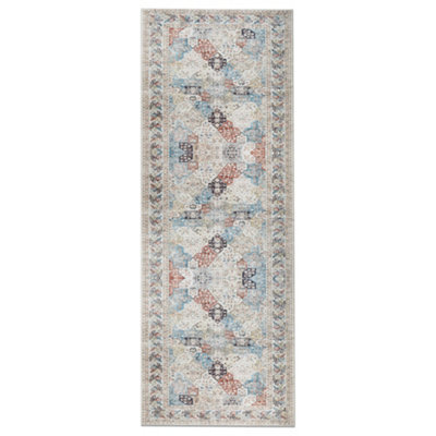 Bedlooms Coastal Cashmere Rug 60X220Cm, Modern Area Rug, Anti Slip, Stain Resistant, Thick Long Hallways Runner - image 1