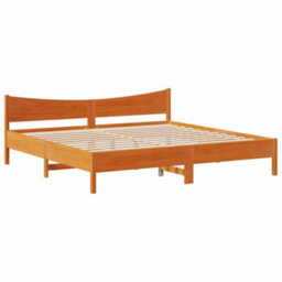 Berkfield Bed Frame With Drawers Wax Brown 180X200 Cm Super King Solid Wood Pine - thumbnail 5