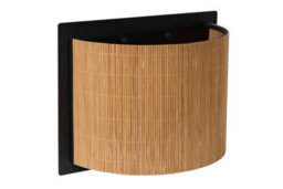 Lucide Magius Scandinavian Wall Light - 1Xe27 - Light Wood - thumbnail 3