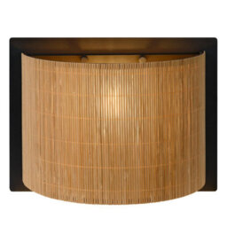 Lucide Magius Scandinavian Wall Light - 1Xe27 - Light Wood - thumbnail 5