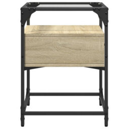 Berkfield Bedside Cabinet Sonoma Oak 40X40X55 Cm Engineered Wood - thumbnail 5