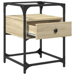 Berkfield Bedside Cabinet Sonoma Oak 40X40X55 Cm Engineered Wood - thumbnail 7