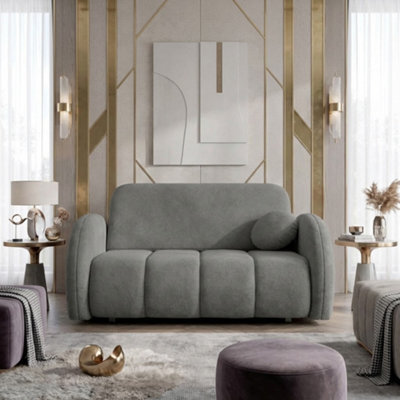 Viva Comfy Iii Sofa Bed With Storage Compartment Living Room Chipboard Metal Legs Wooden Frame 152X103X85Cm Grey - image 1