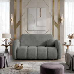 Viva Comfy Iii Sofa Bed With Storage Compartment Living Room Chipboard Metal Legs Wooden Frame 152X103X85Cm Grey