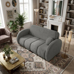 Viva Comfy Iii Sofa Bed With Storage Compartment Living Room Chipboard Metal Legs Wooden Frame 152X103X85Cm Grey - thumbnail 3
