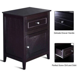 2 Tier Bedside Table Contemporary Sofa Side Table Bedroom End Table Accent Side - thumbnail 6