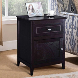 2 Tier Bedside Table Contemporary Sofa Side Table Bedroom End Table Accent Side - thumbnail 3