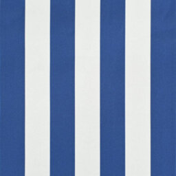 Berkfield Retractable Awning 350X150 Cm Blue And White - thumbnail 6