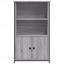 Berkfield Highboard Grey Sonoma 62X32X103.5 Cm Engineered Wood - thumbnail 5