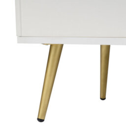 Abrihome Sideboard Cabinet For Living Room, Chest Of Drawers With 2 Doors And 3 Drawers, Adjustable Shelf, Cream White - thumbnail 5