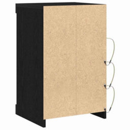 Berkfield Sideboard With Led Lights Black Oak 41X37X67 Cm - thumbnail 7