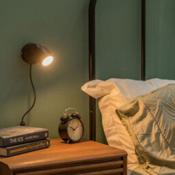 Valuelights Benton Black Plug In Wall Spotlight And Bulb - thumbnail 2